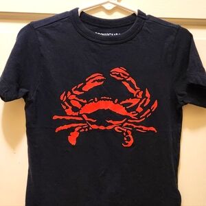 Crewcuts size 3 crab tee GUC